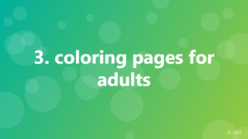 3. coloring pages for adults