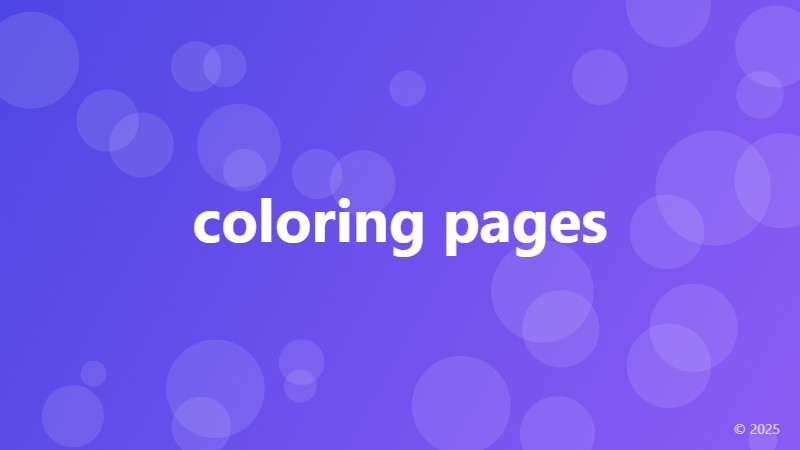 coloring pages